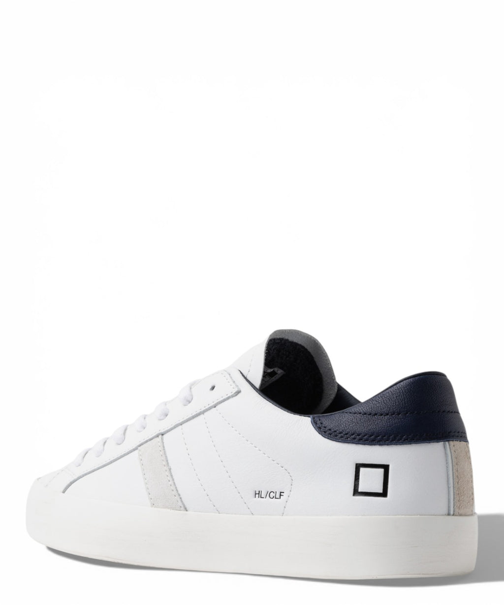 Baskets D.A.T.E. Hill Low Veau Blanc-Bleu