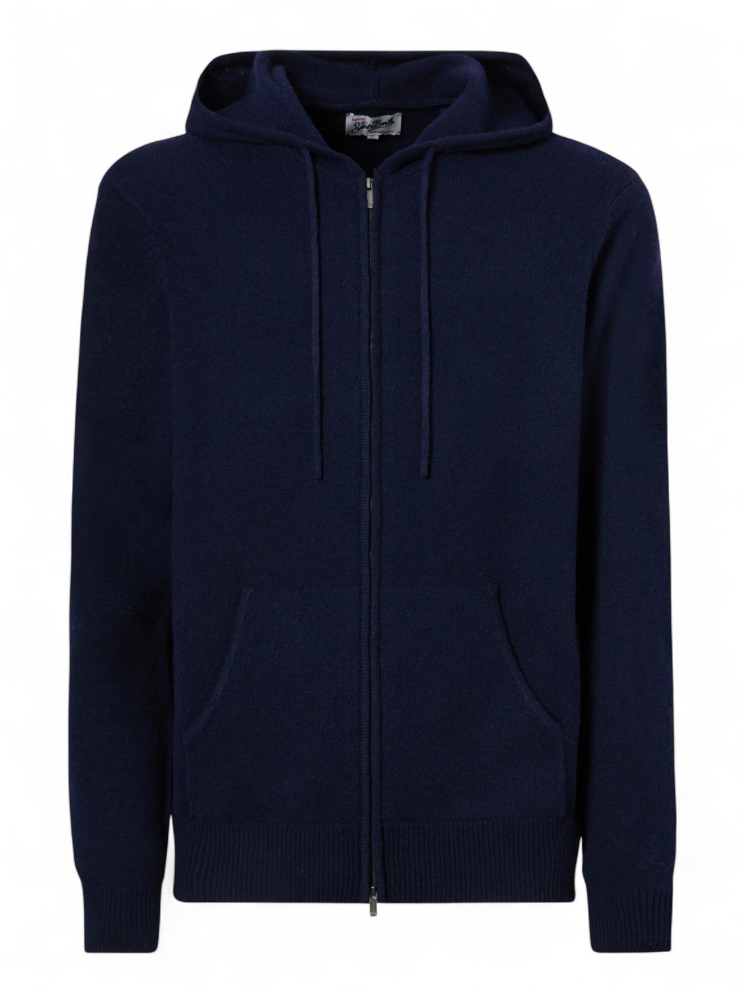 Felpa Notting in pura lana lambswool con cappuccio e zip-Mc2 Saint Barth-Maglieria-Vittorio Citro Boutique