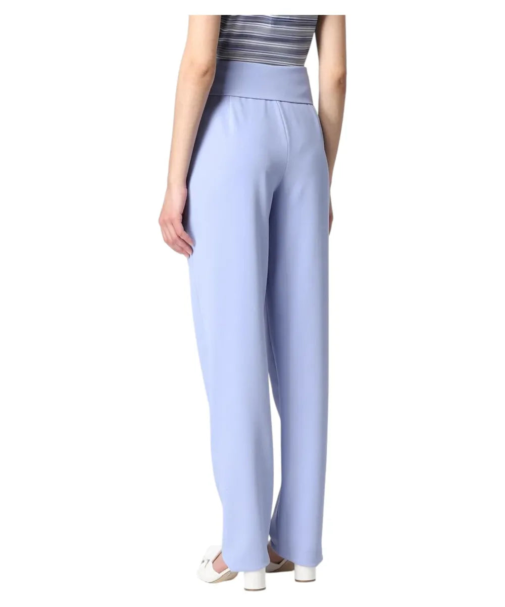 Pantaloni in Crepe con Cintura a Nastro-Emporio Armani-Pantaloni-Vittorio Citro Boutique