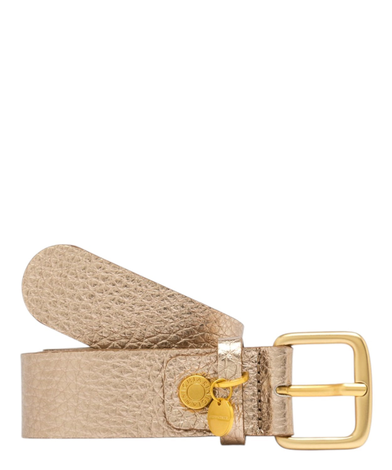 Gianni Chiarini cintura donna pelle grana maxi 3,5 cm