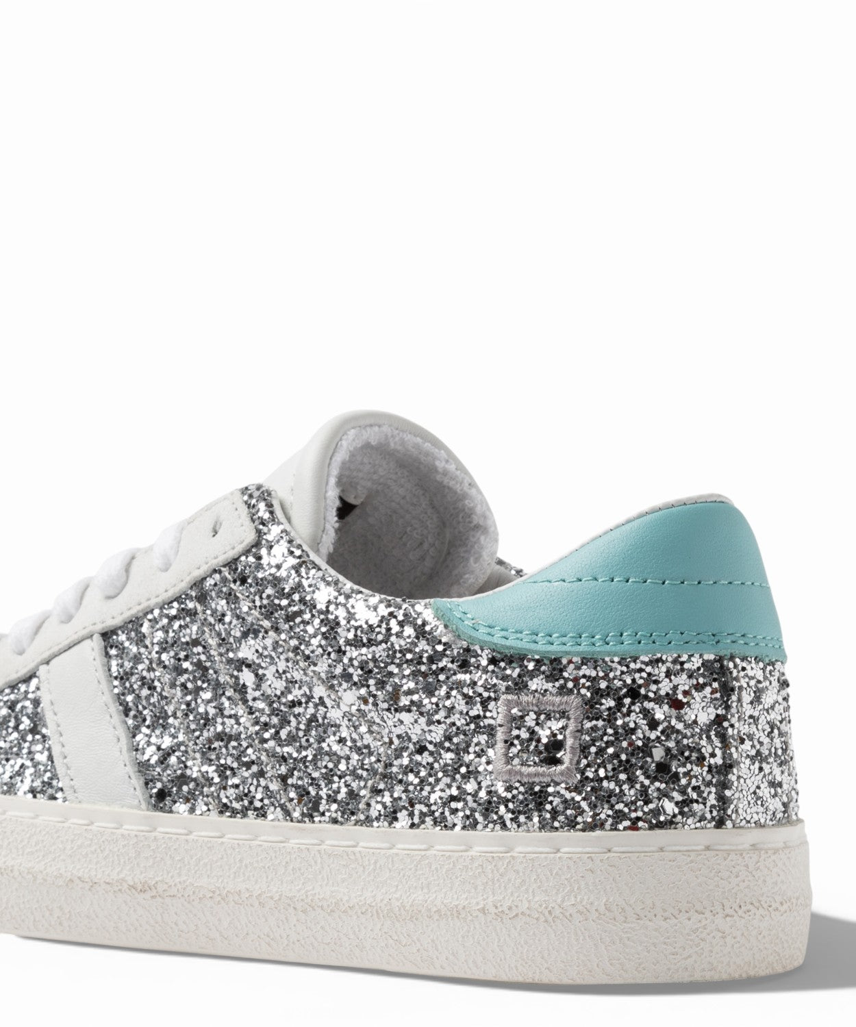 D.A.T.E. Sneakers Hill Low Glitter Silver