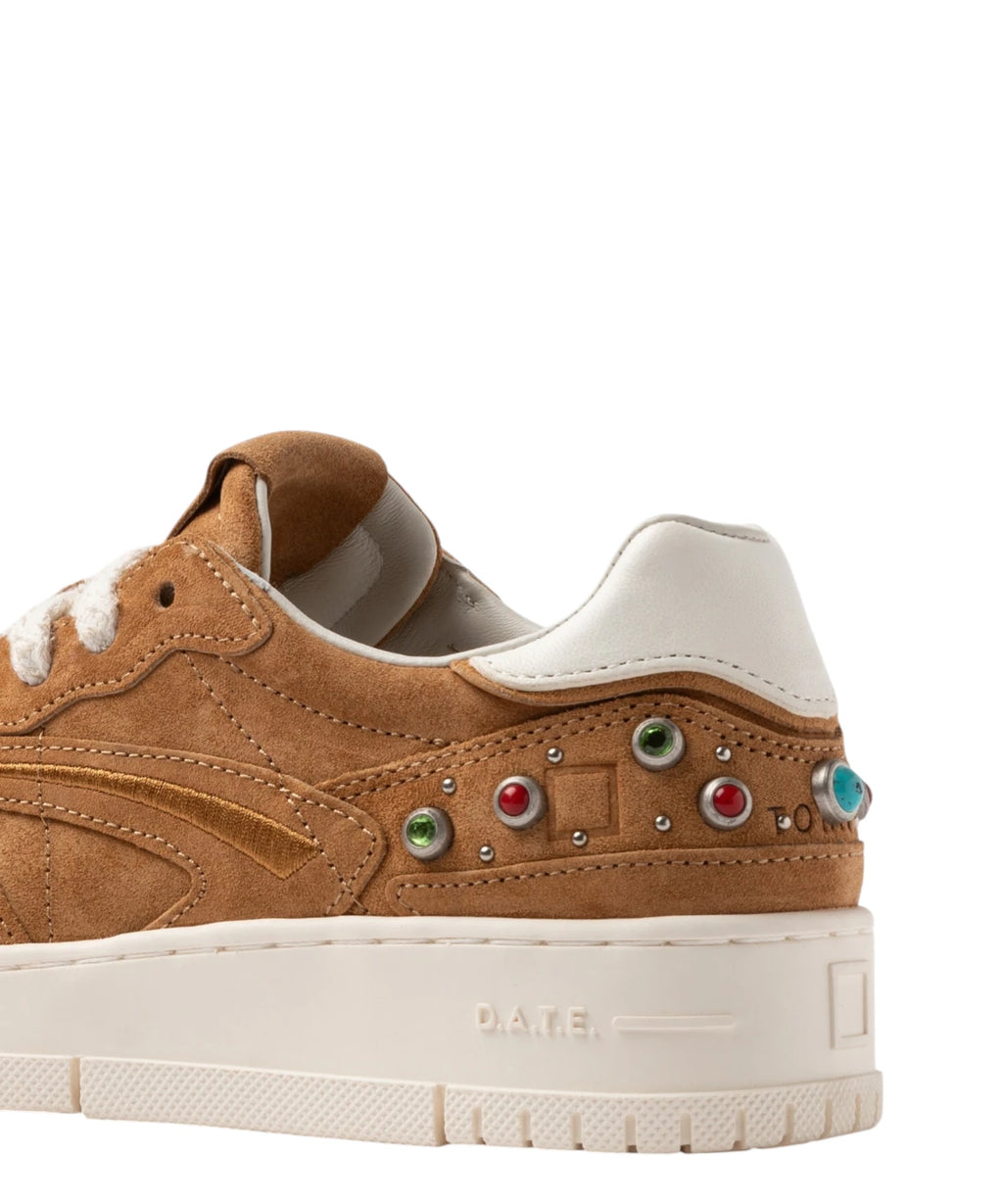 Baskets D.A.T.E. Torneo Pure Studs Cuoio