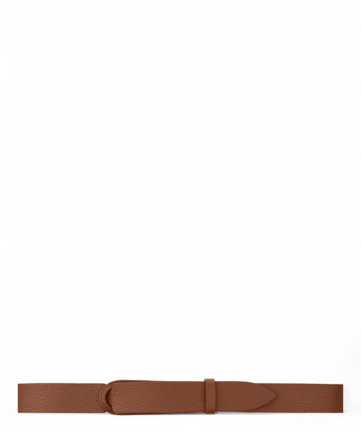 Cintura Nobuckle Micron in Pelle Martellata Senza Fibbia-Orciani-Cinture-Vittorio Citro Boutique