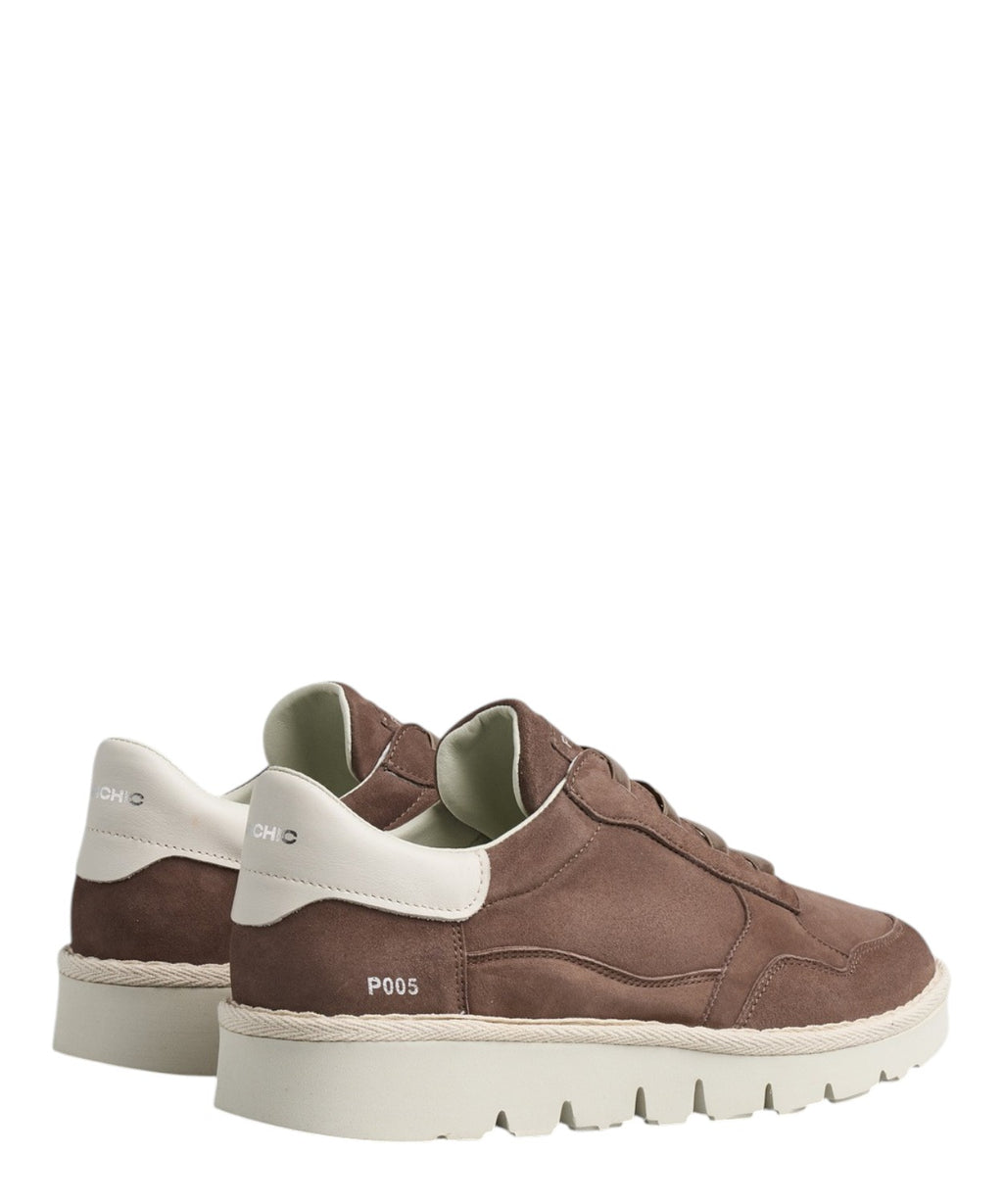 Slip-On Homme P005 en Cuir Velours Sneakers pour Confort et Style