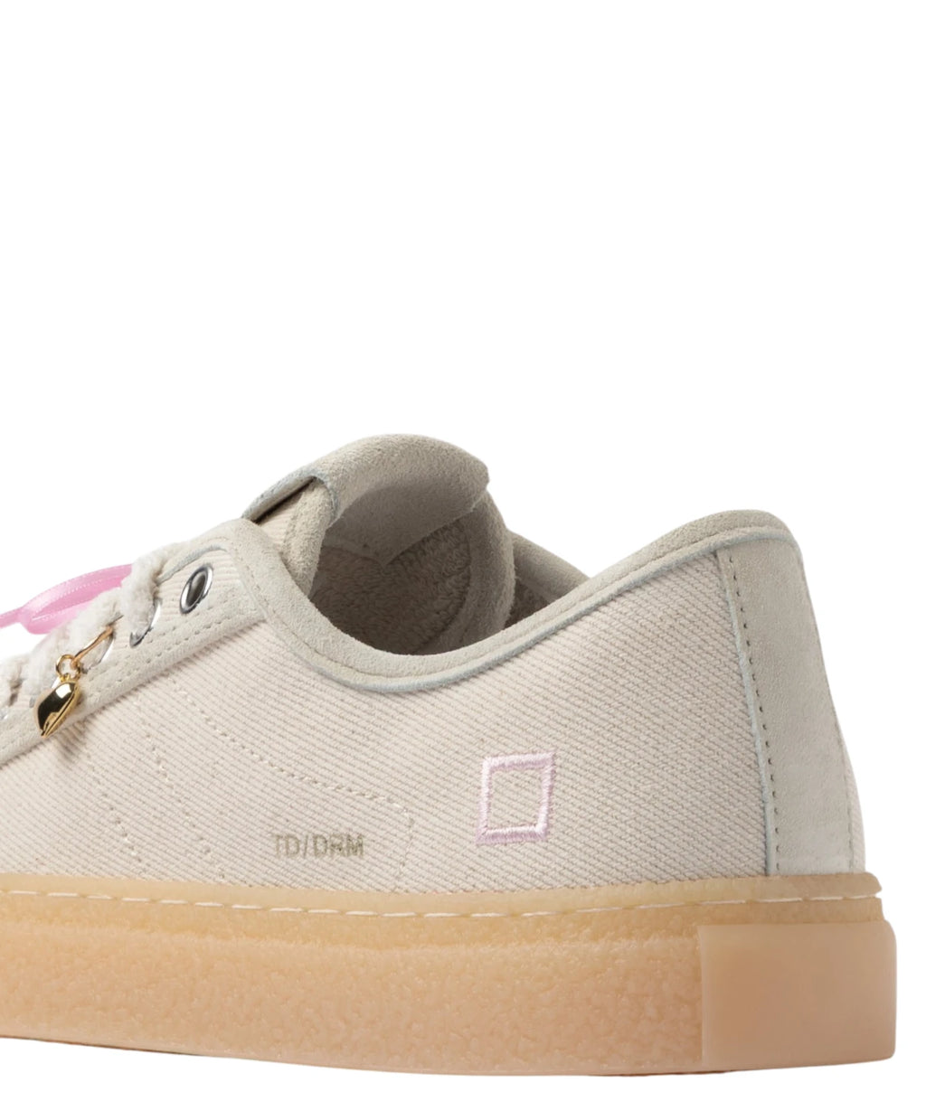 Baskets D.A.T.E. Tender Dream Ivory avec Lanières Charms