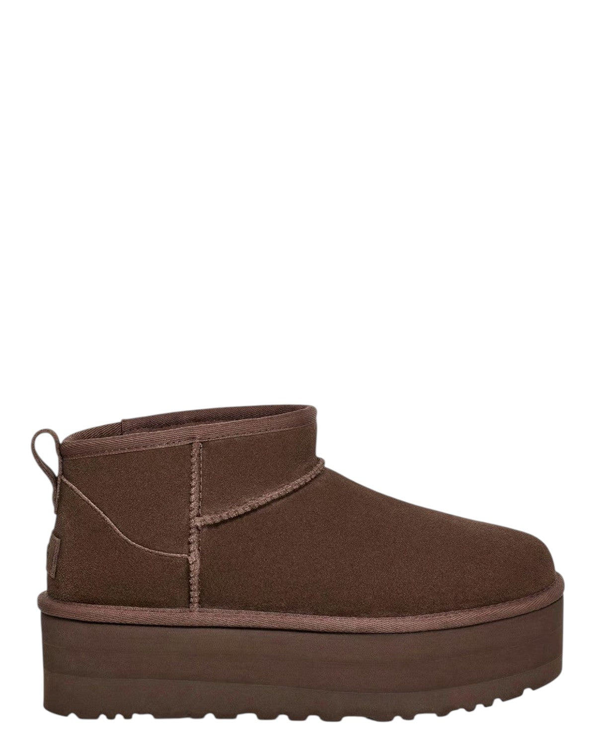 UGG Stivali Classic Ultra Mini con Plateau Burnt cedar