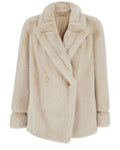 Cappotto Doppiopetto in Ecopelliccia con Revers a Lancia-Twinset-Pellicce e shearling-Vittorio Citro Boutique
