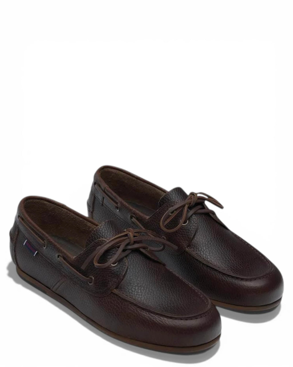 Sebago Owen Tumbled Chaussures de Bateau Femme en Cuir Martelé