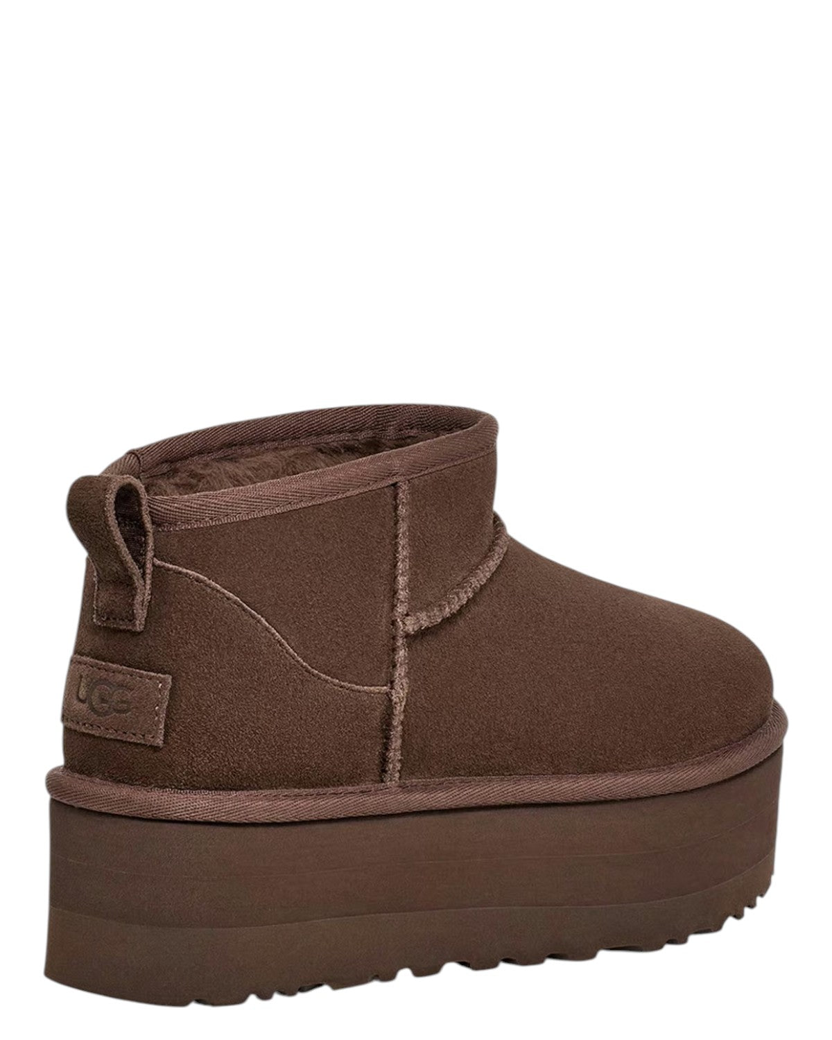 UGG Stivali Classic Ultra Mini con Plateau Burnt cedar