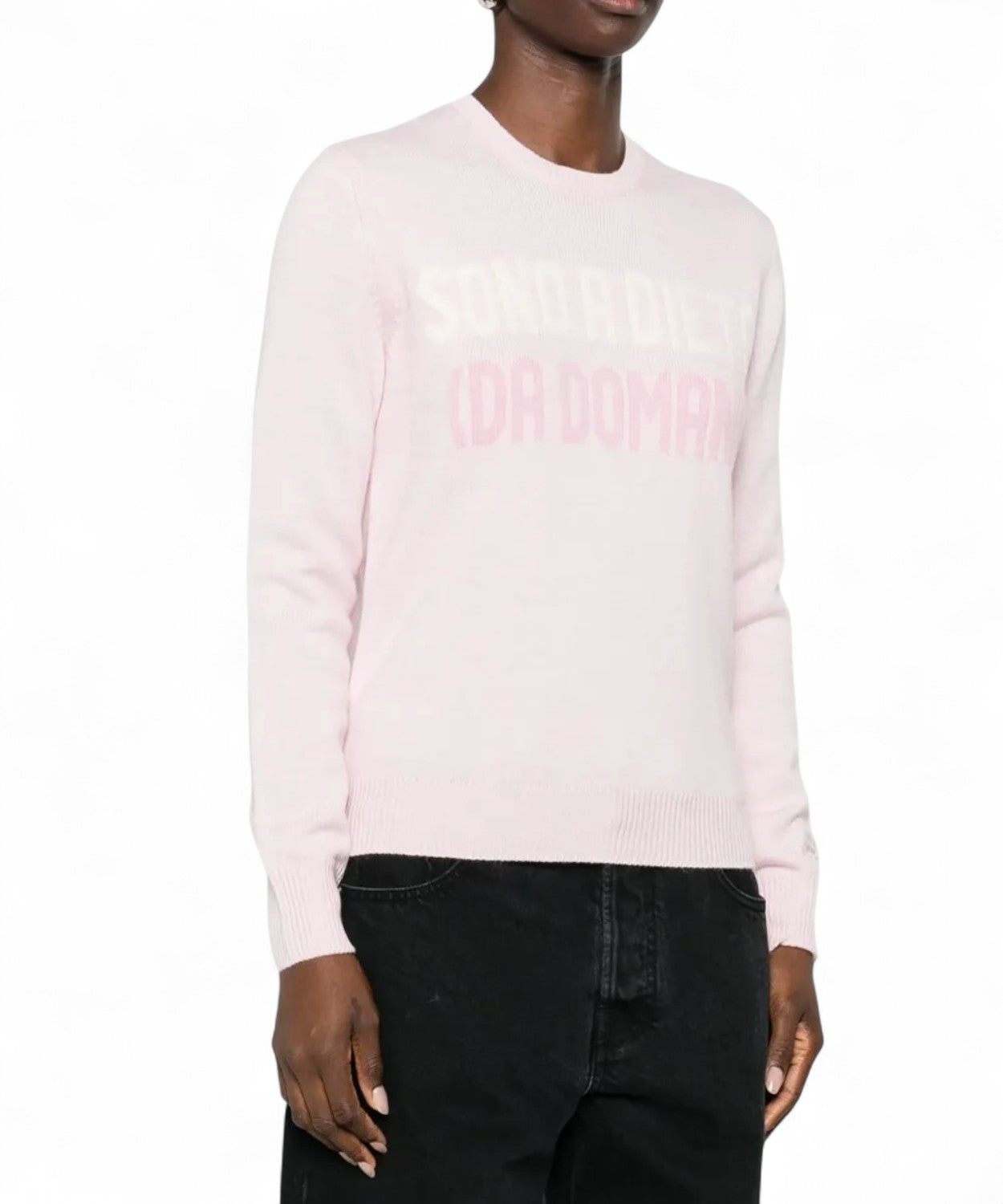 Maglione girocollo New Queen "Sono a dieta..."-Mc2 Saint Barth-Felpe-Vittorio Citro Boutique