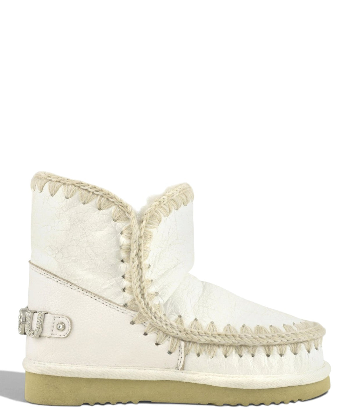 Bottes femme Mou Eskimo 18 Rhinestones Logo en peau lainée