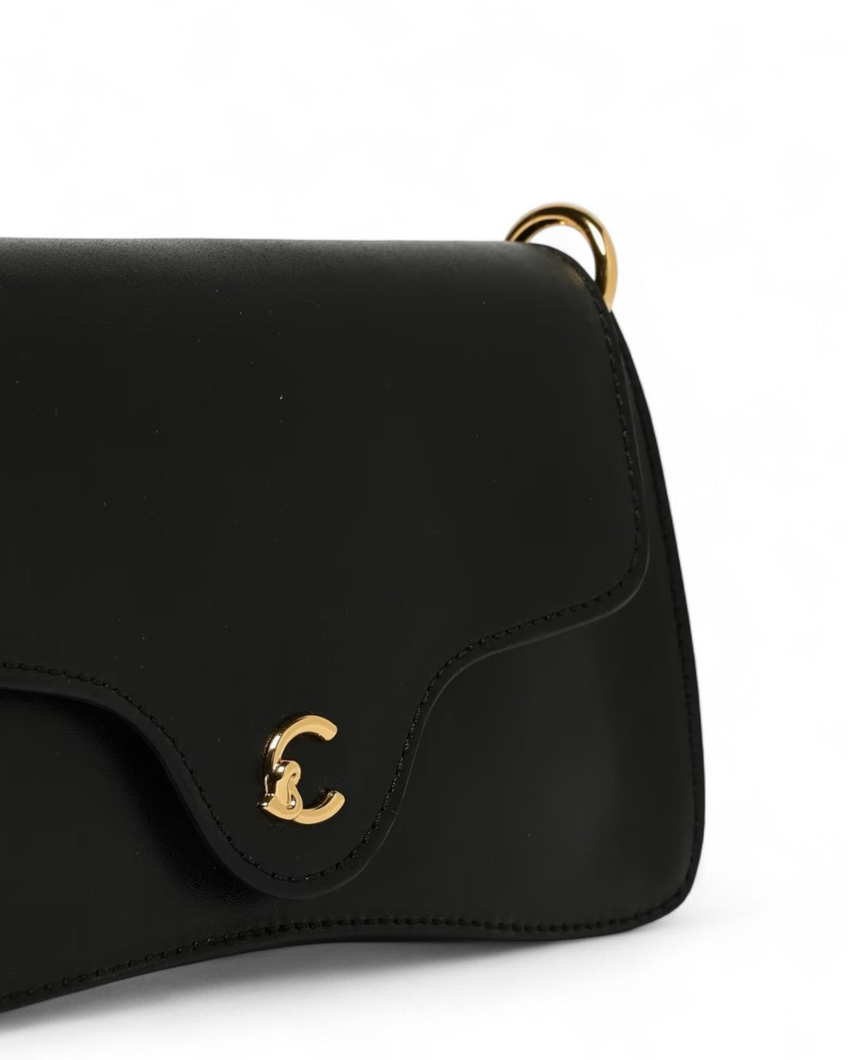 Borsa C-Me Calf con Tracolla in Pelle Liscia-Coccinelle-Borse a spalla-Vittorio Citro Boutique