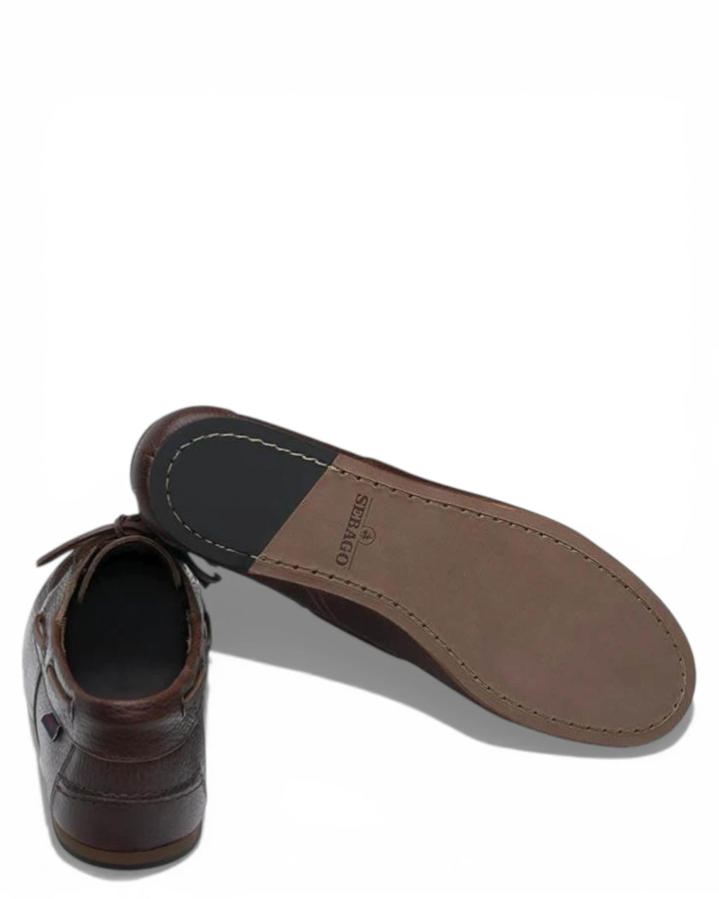 Sebago Owen Tumbled Chaussures de Bateau Femme en Cuir Martelé
