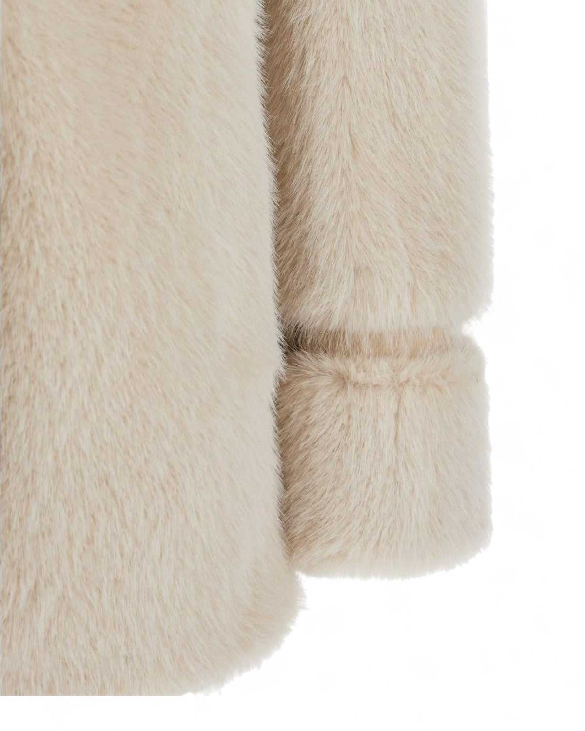 Cappotto Doppiopetto in Ecopelliccia con Revers a Lancia-Twinset-Pellicce e shearling-Vittorio Citro Boutique