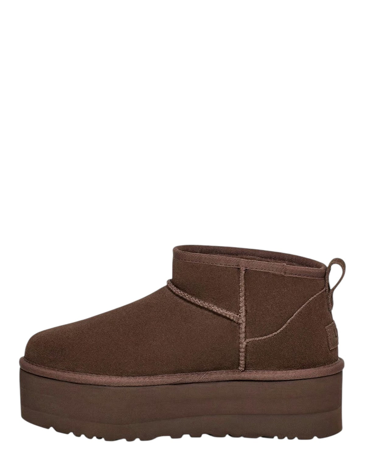 UGG Stivali Classic Ultra Mini con Plateau Burnt cedar