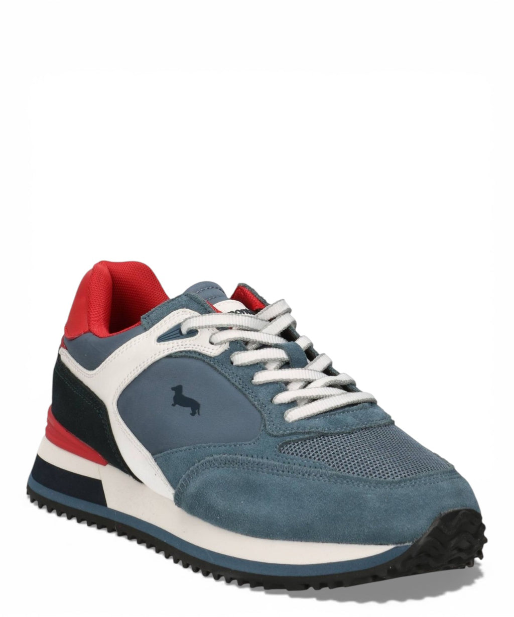 Sneakers homme cuir et tissu Harmont & Blaine
