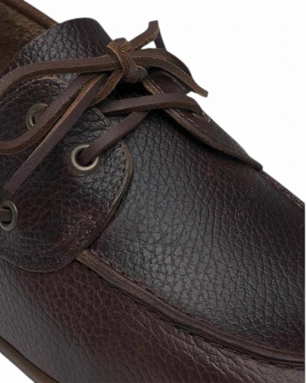 Sebago Owen Tumbled Chaussures de Bateau Femme en Cuir Martelé