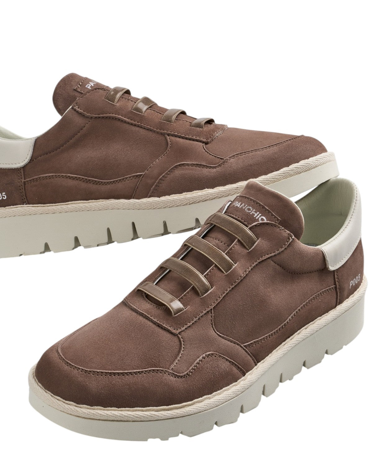 Slip-On Homme P005 en Cuir Velours Sneakers pour Confort et Style