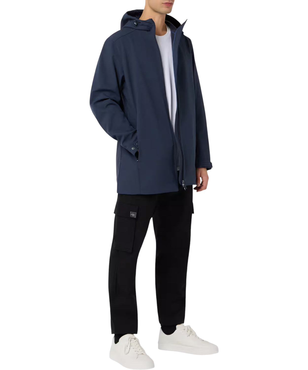 Giacca con Cappuccio in Tre Strati