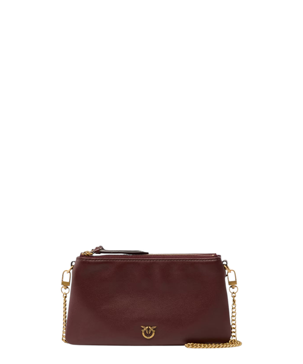 Sac bandoulière PINKO Mini Double Bag en cuir