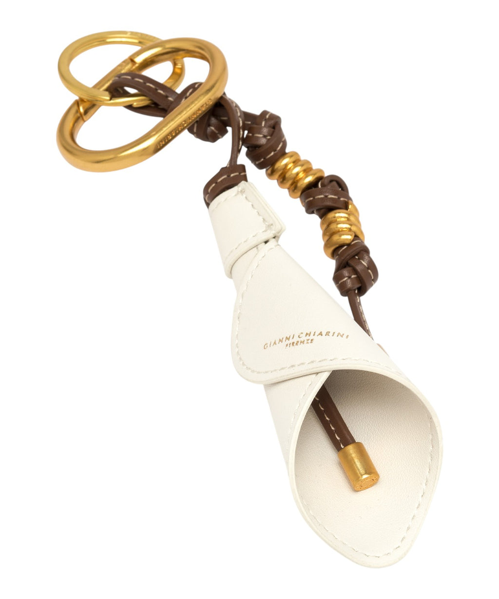 Porte-clés Charm Calla Gianni Chiarini en cuir
