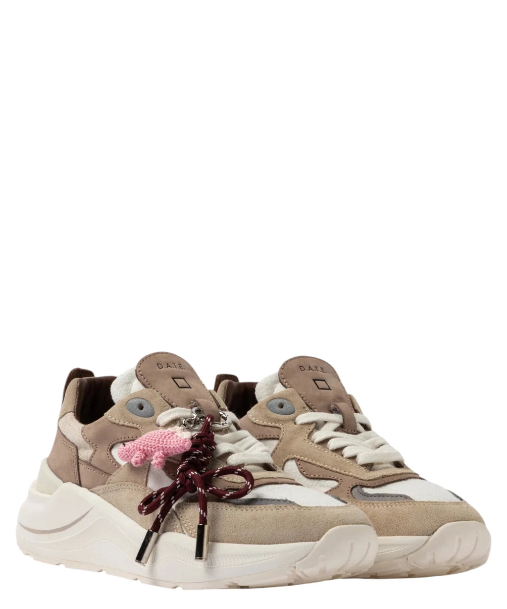 Baskets D.A.T.E. Fuga Lin avec Lacets Charm