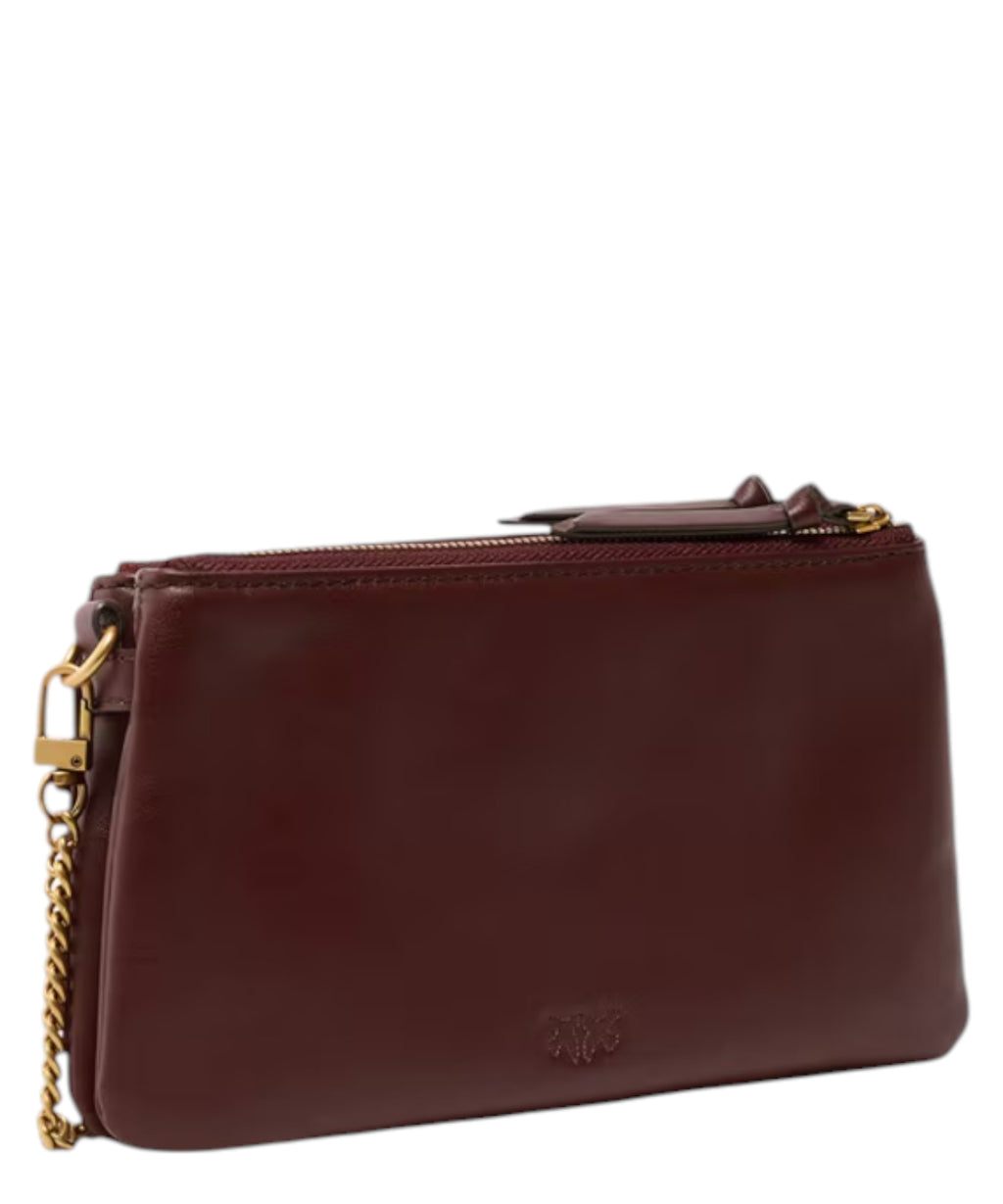 Sac bandoulière PINKO Mini Double Bag en cuir