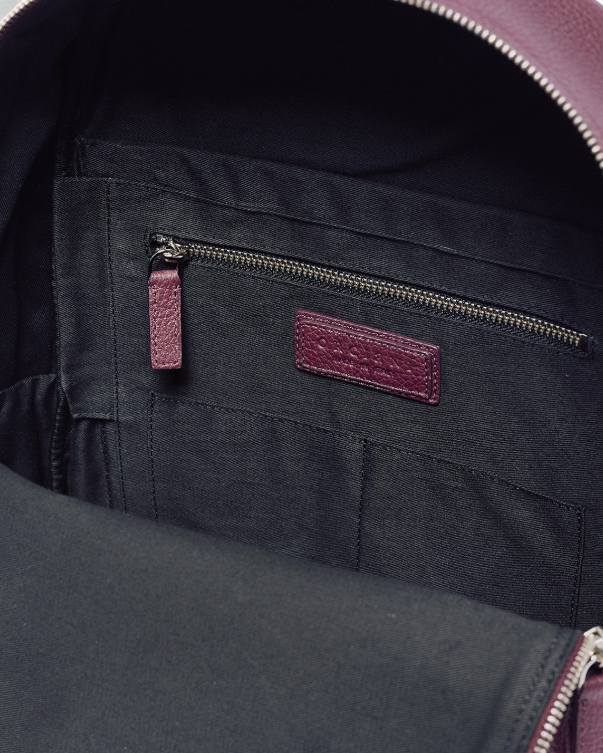 Zaino Laio Micron in Pelle Martellata con Porta Notebook-Zaini-Orciani-Vittorio Citro Boutique