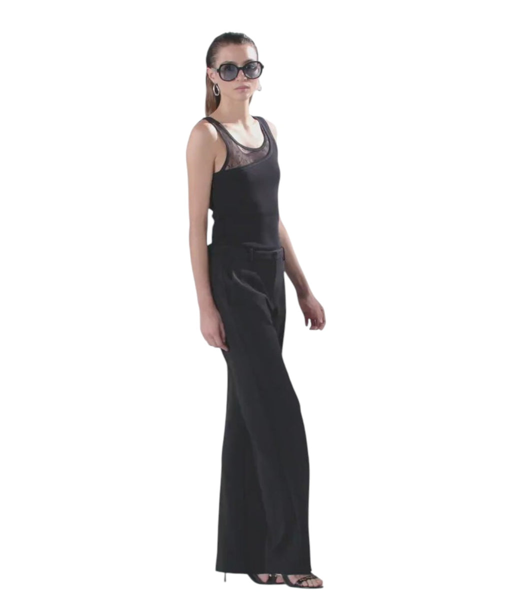 Pantalon Pinko Eucalipto avec pli