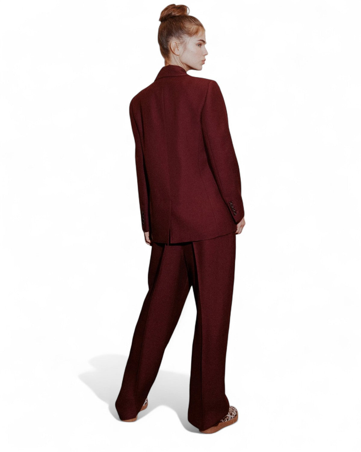 Blazer oversize destrutturato in sablé con rever a lancia-Marella-Giacche-Vittorio Citro Boutique