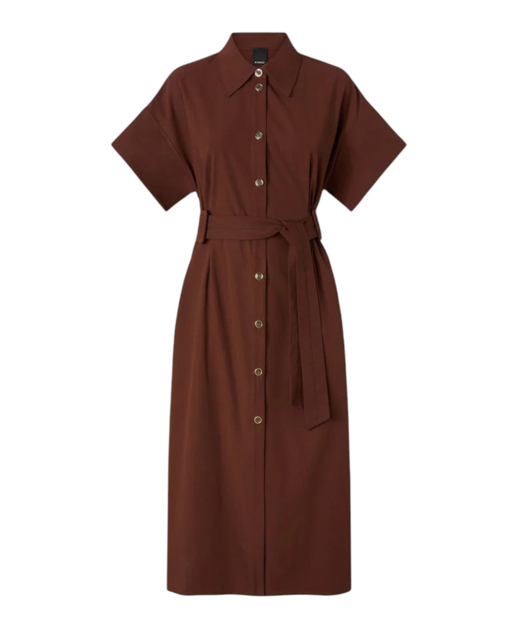 Robe chemisier midi PINKO Alesha en coton