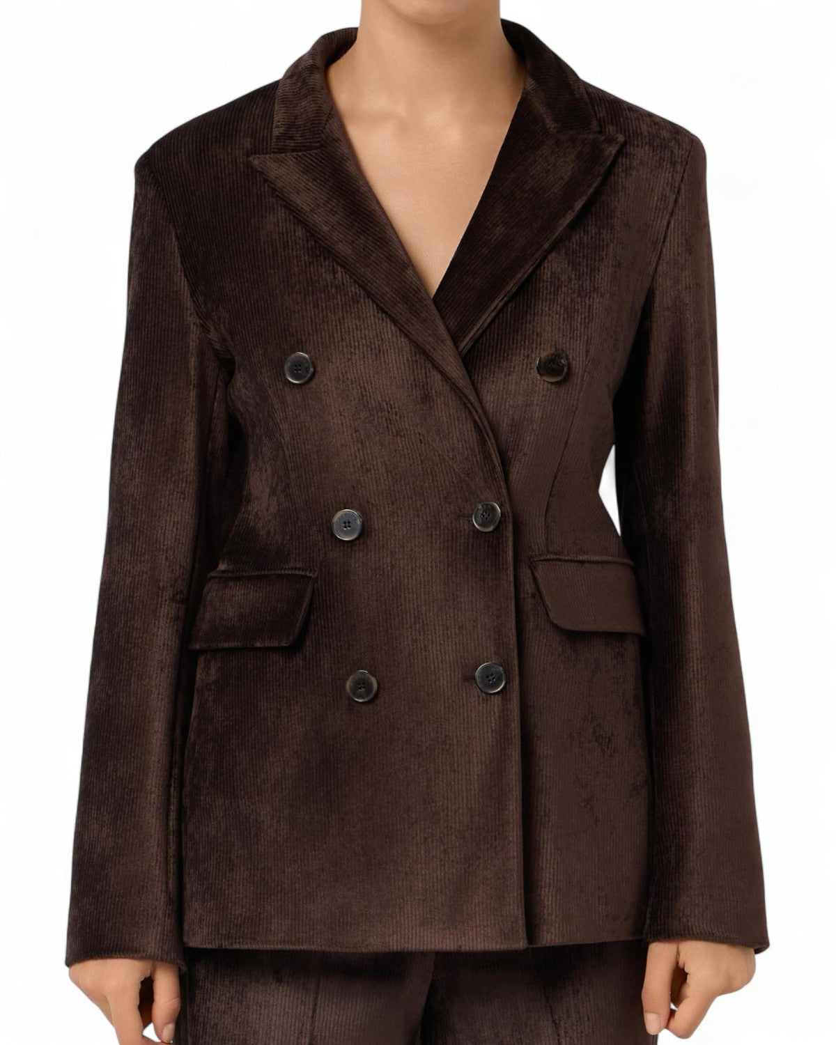 Blazer doppiopetto in velluto a coste-Marella-Blazer-Vittorio Citro Boutique