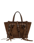 Miss Marcella in pelle scamosciata con frange e borchie-Gianni Chiarini-Borse a mano-Vittorio Citro Boutique