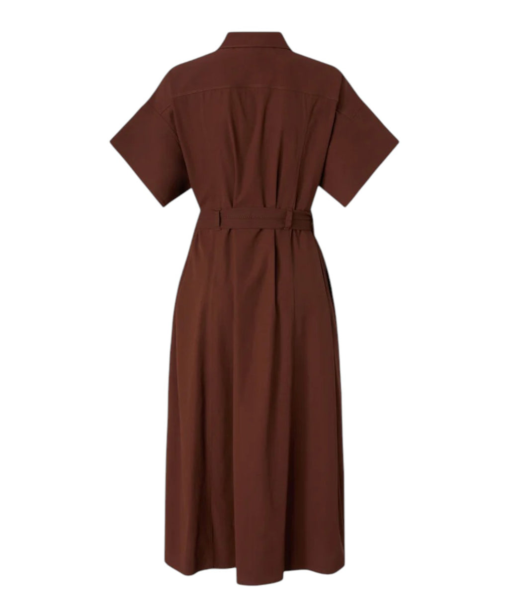 Robe chemisier midi PINKO Alesha en coton