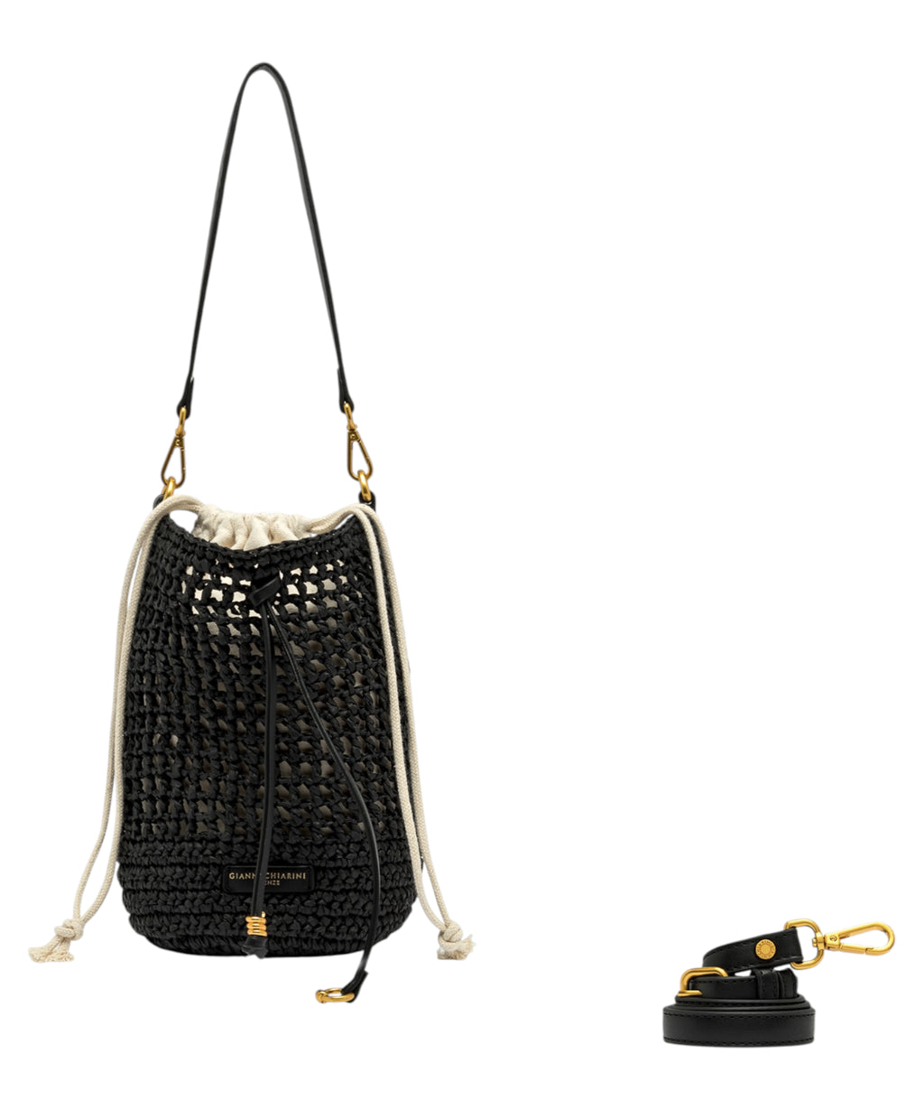Gianni Chiarini Nefeli Borsa Secchiello Paglia Crochet
