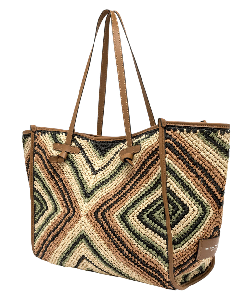 Sac Gianni Chiarini Marcella en paille tressée