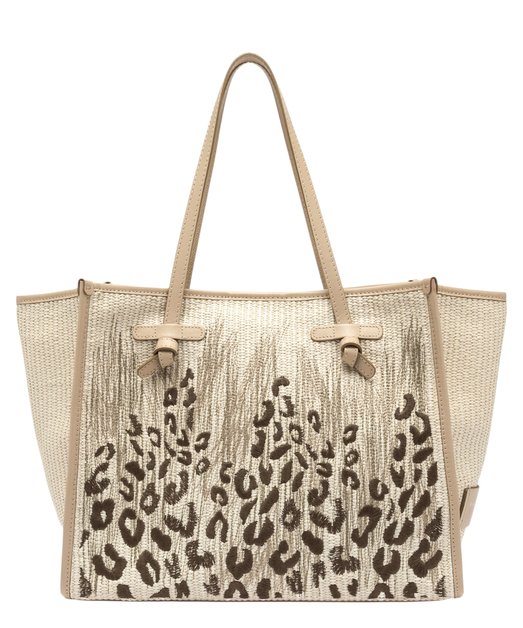 Sac Gianni Chiarini Marcella en paille brodée