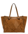 Sac Shopping Femme en Suède Géométrique