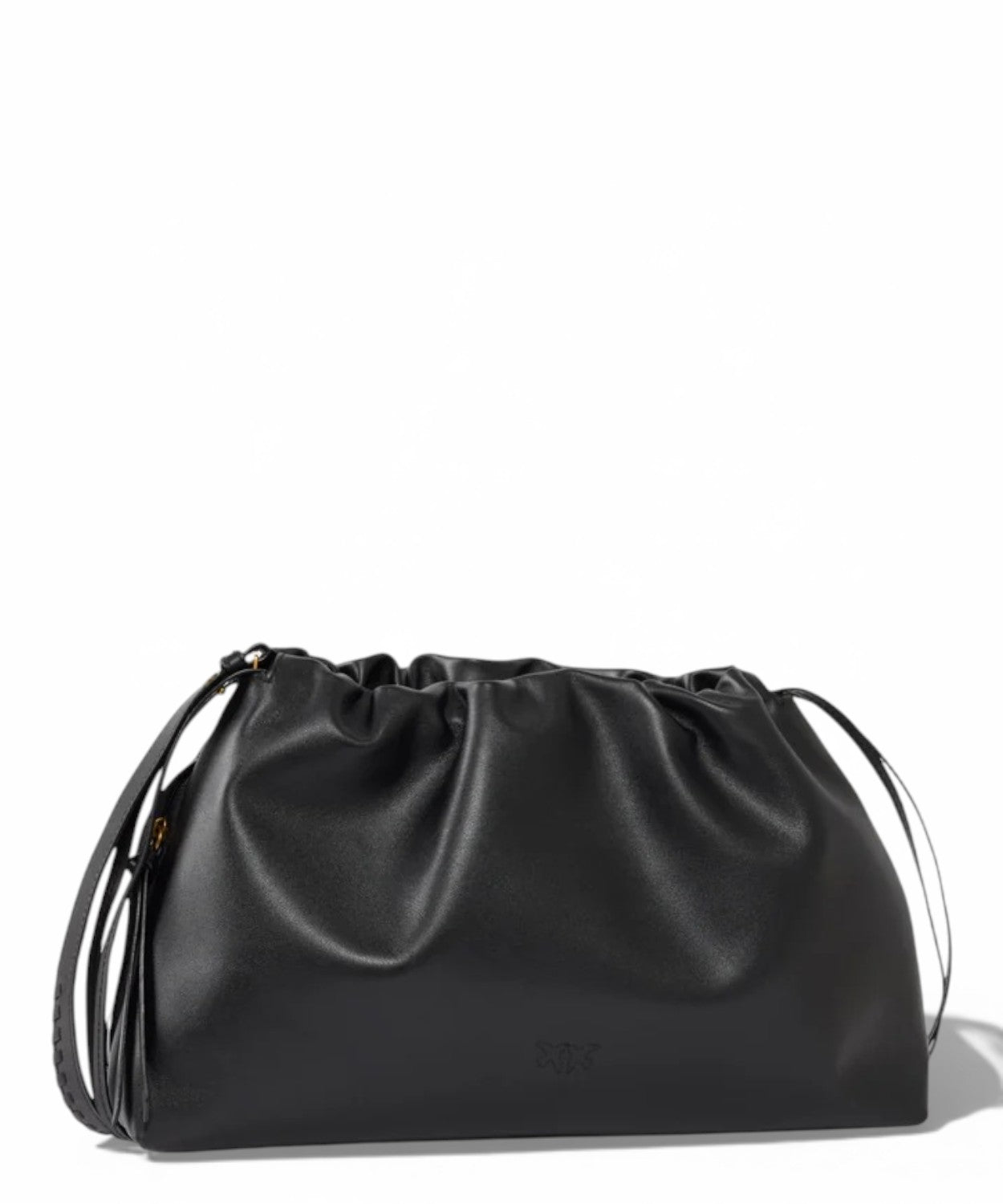 Borsa Clutch Grande in Pelle con Logo Love Birds di PINKO