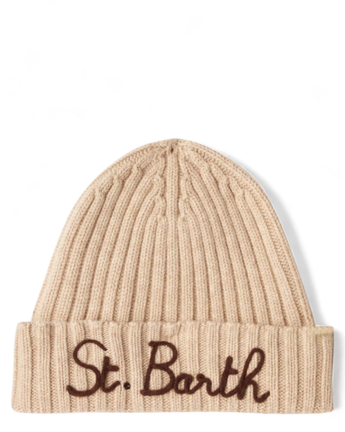 Cappello in maglia in misto cashmere con Logo-Mc2 Saint Barth-Cappelli-Vittorio Citro Boutique