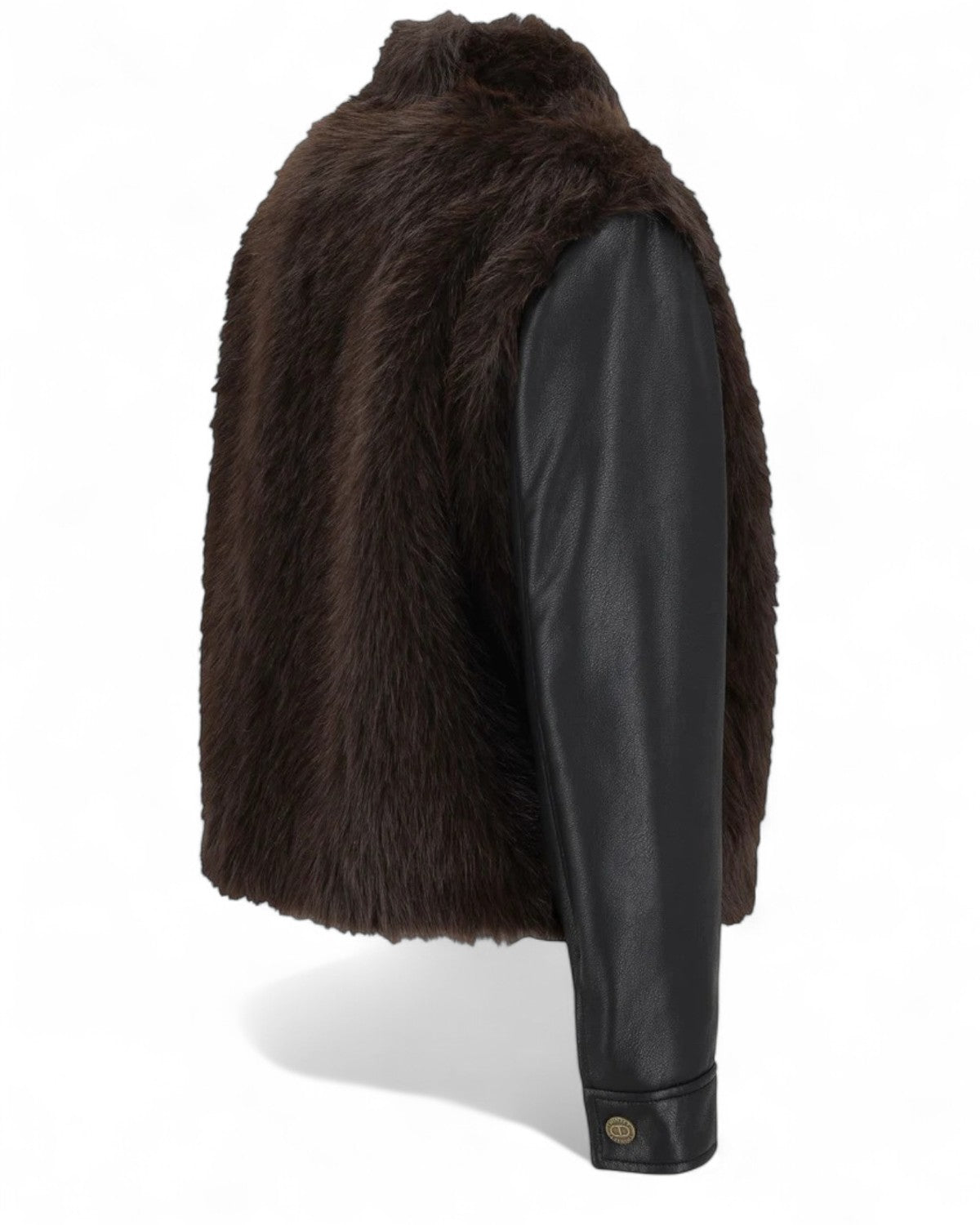 Giubbotto Donna in Finta Pelliccia e Pelle Ecologica-Twinset-Pellicce e shearling-Vittorio Citro Boutique