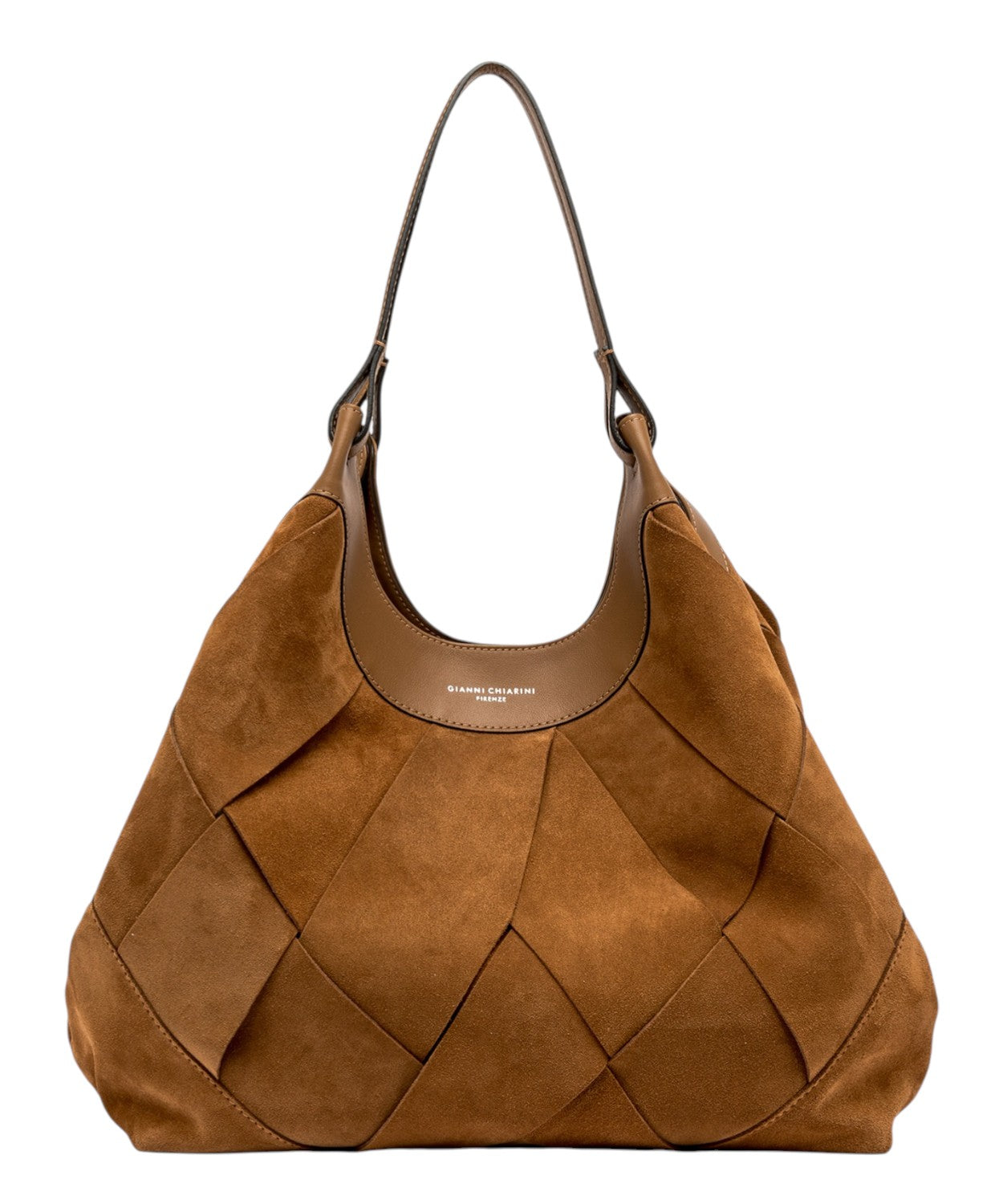 Borsa DUA Gianni Chiarini in Camoscio con Trama Geometrica