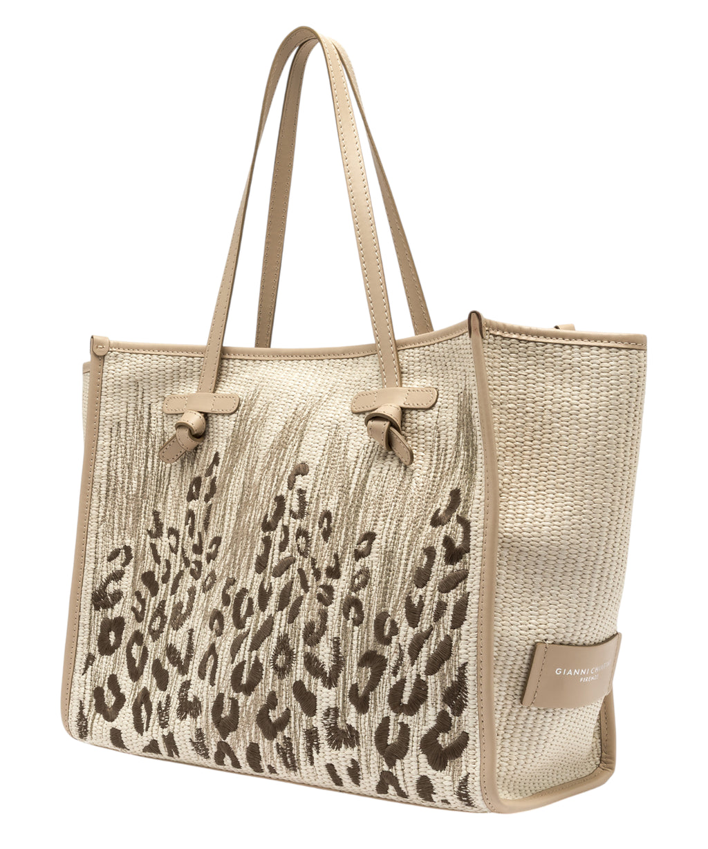 Sac Gianni Chiarini Marcella en paille brodée