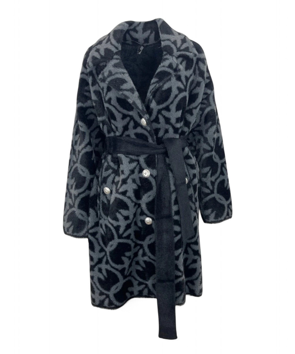 Cappotto Pinko Zante in Tessuto Effetto Pelo con Cintura-Pinko-Cappotti-Vittorio Citro Boutique