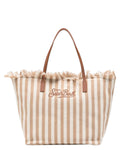 Borsa Shopper City MC2 Saint Barth in canvas a righe
