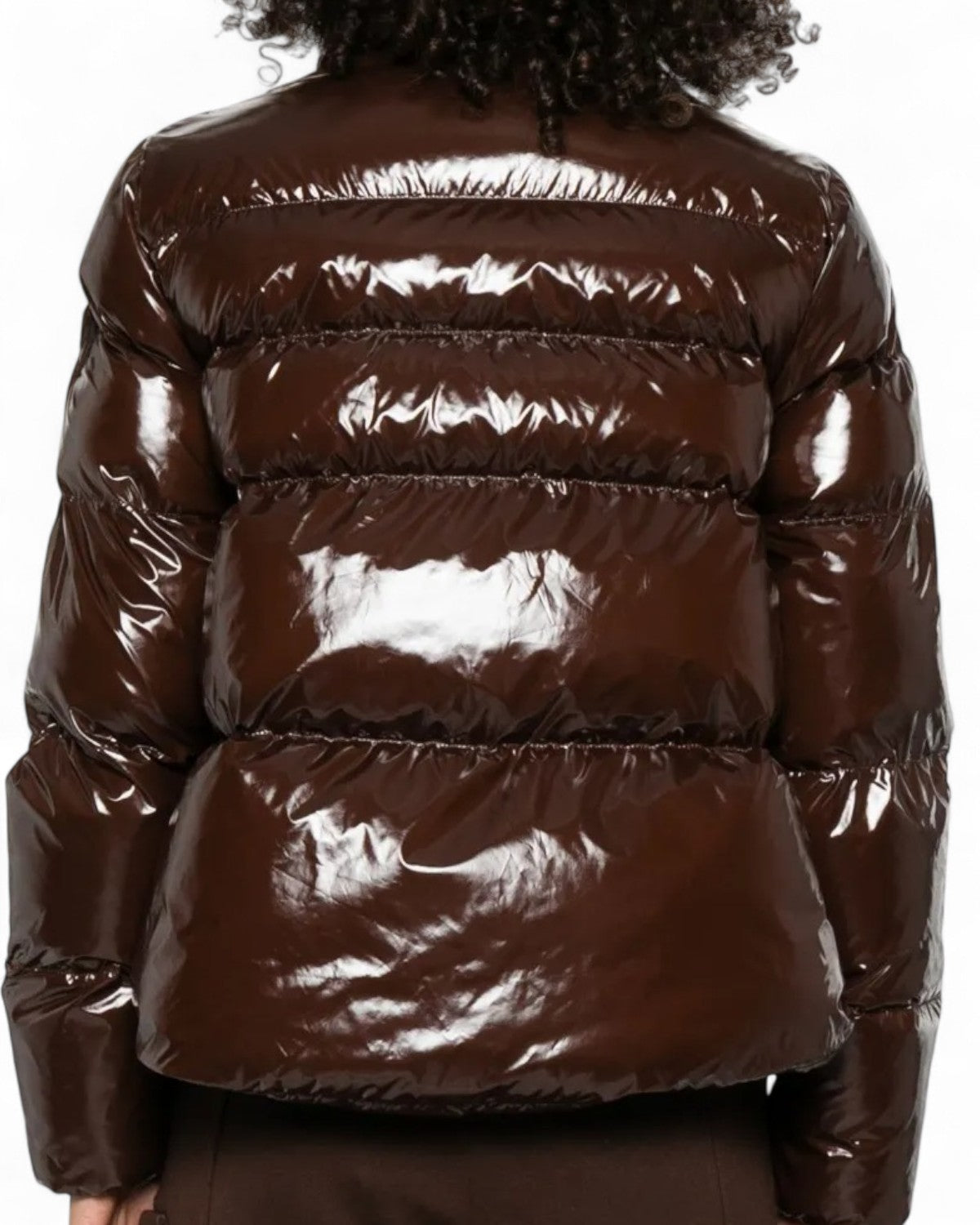 Piumino Caban in Crystal Nylon con Logo Love Birds-Pinko-Piumini-Vittorio Citro Boutique