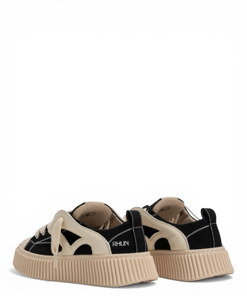 Baskets Rhun Skate en Toile Homme avec Inserts en Cuir