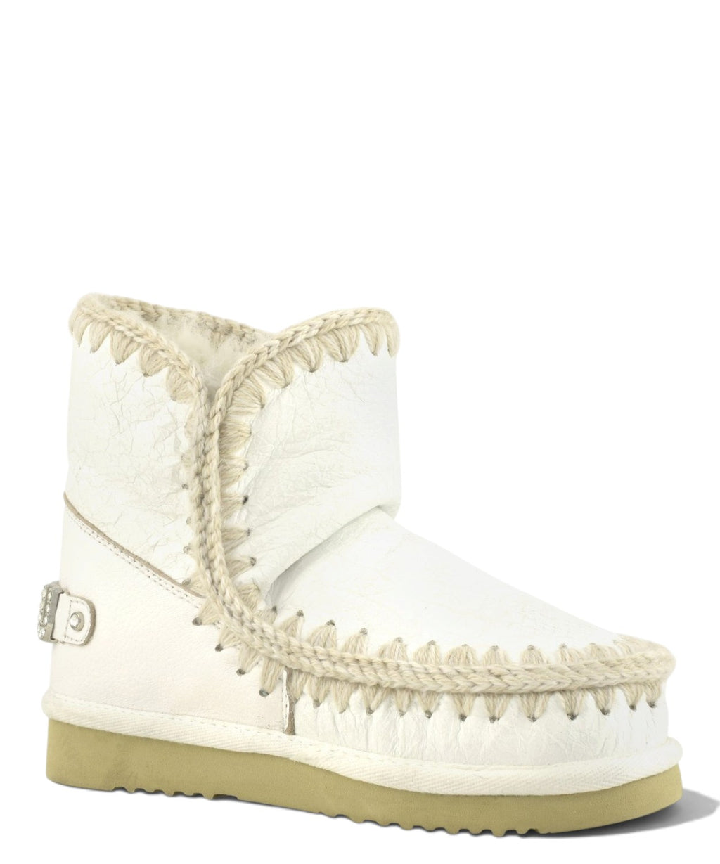 Bottes femme Mou Eskimo 18 Rhinestones Logo en peau lainée
