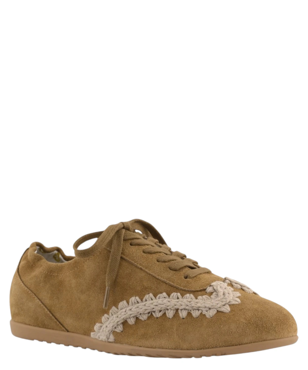 Mou Lace-Up Ballet Sneaker con Lacci in Pelle Scamosciata