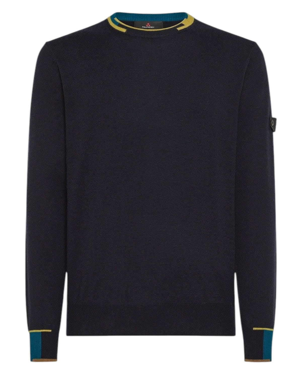 Maglione Marlon 04 in misto lana con dettagli a contrasto-Peuterey-Maglieria-Vittorio Citro Boutique